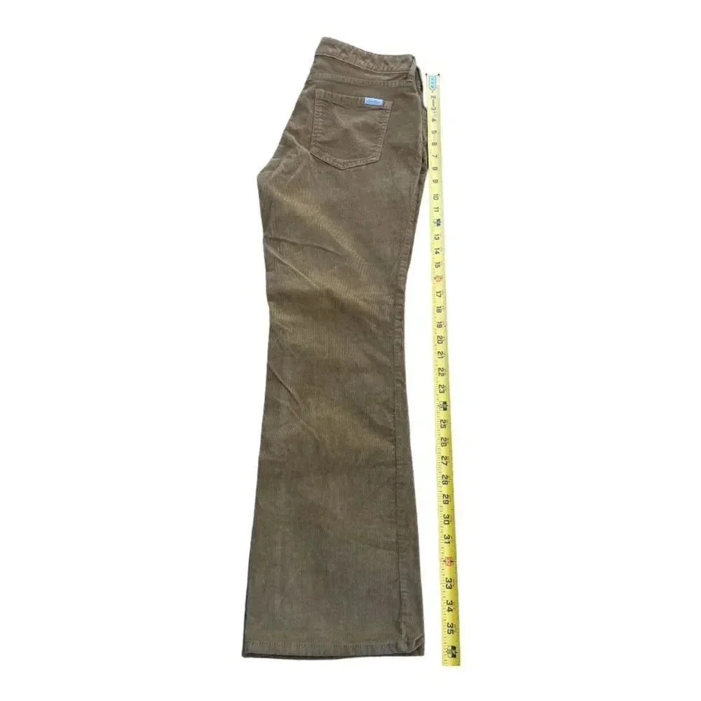 Eddie Bauer Slightly Curvy Straight Bootcut Corduroy Olive Pants Size 6 - Picture 3 of 11